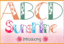 Sunshine Font Poster 1