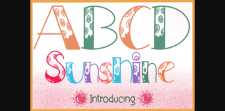 Sunshine Font Poster 1