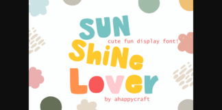 Sunshine Font Poster 1