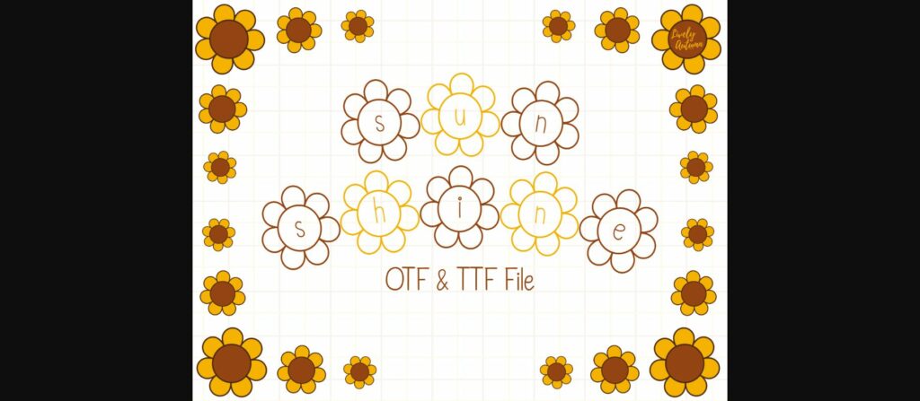 Sunshine Font Poster 3