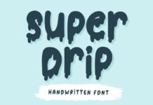 Super Drip Font Poster 1