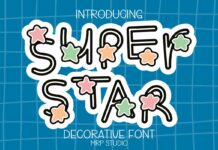 Super Star Font Poster 1