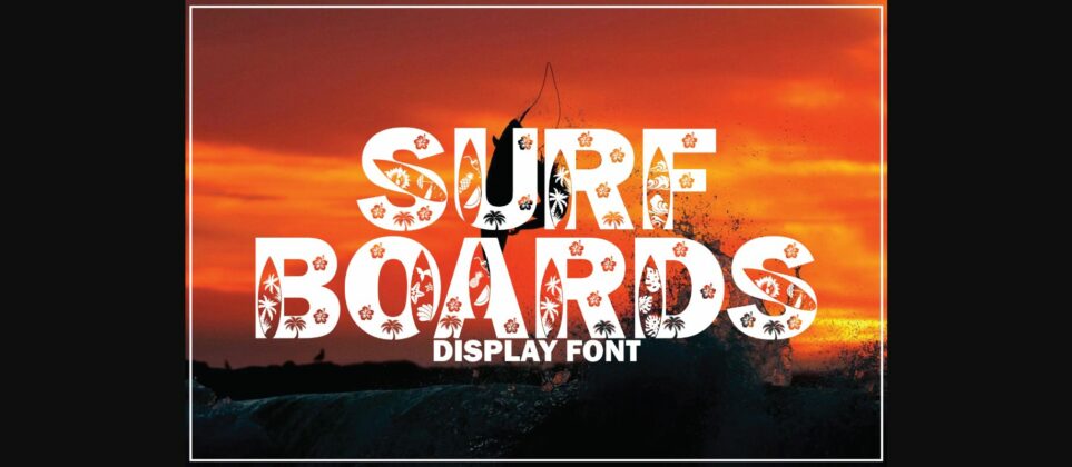 Surf Boards Font Poster 3