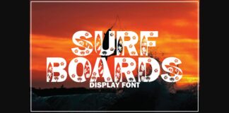 Surf Boards Font Poster 1