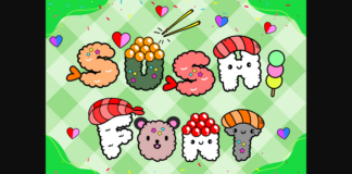 Sushi Font Poster 1