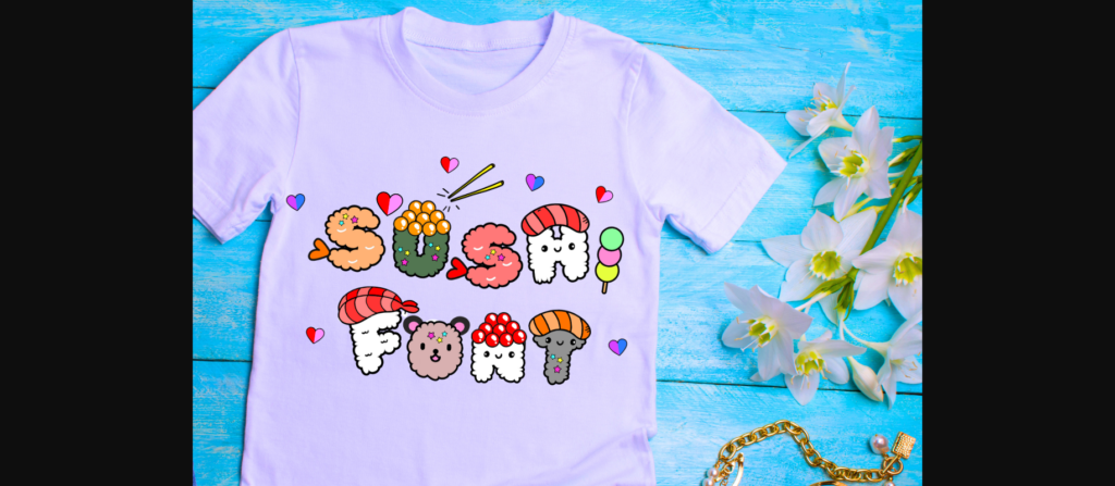 Sushi Font Poster 6