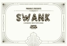 Swank Font Poster 1