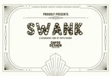 Swank Font Poster 1