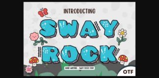 Sway Rock Font Poster 1