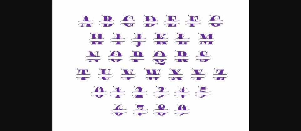 Sweet Fairy Monogram Font Poster 8