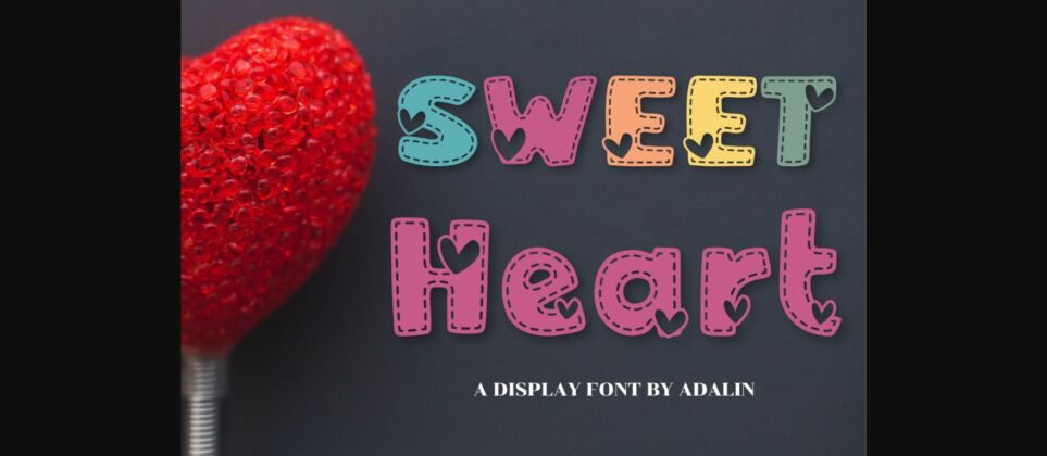 Sweet Heart Font Poster 3