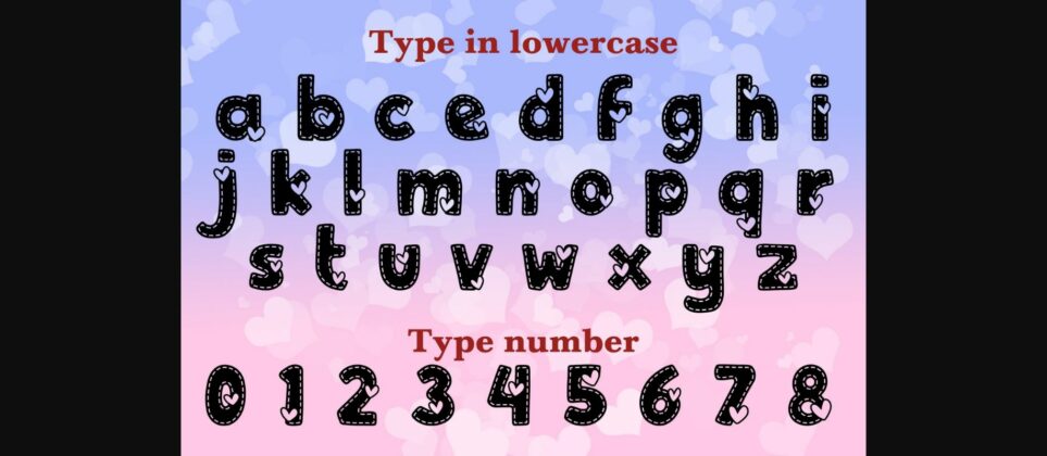 Sweet Heart Font Poster 4