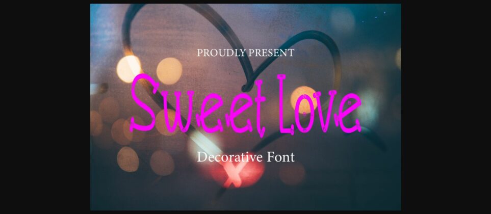 Sweet Love Font Poster 1