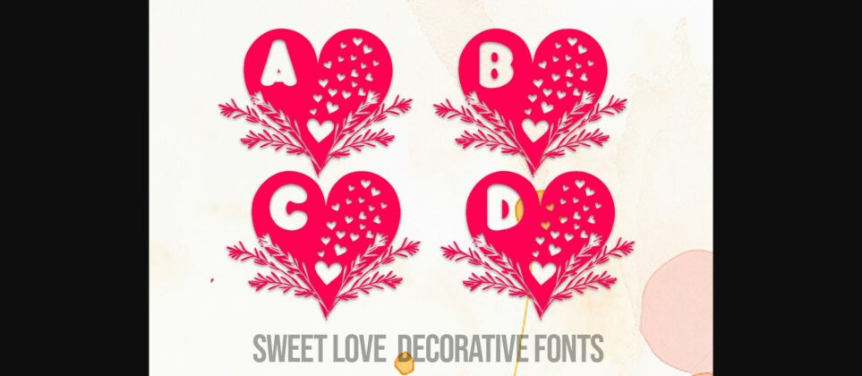 Sweet Love Font Poster 3