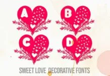 Sweet Love Font Sweet Love Font Poster 1