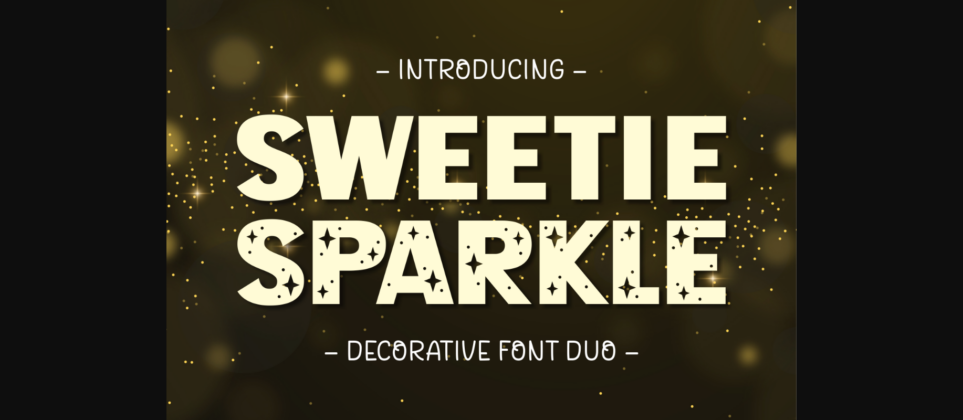 Sweetie Sparkle Font Poster 3