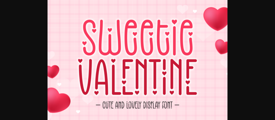 Sweetie Valentine Font Poster 3