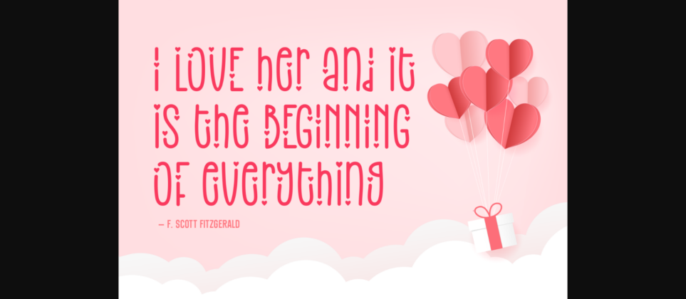 Sweetie Valentine Font Poster 4