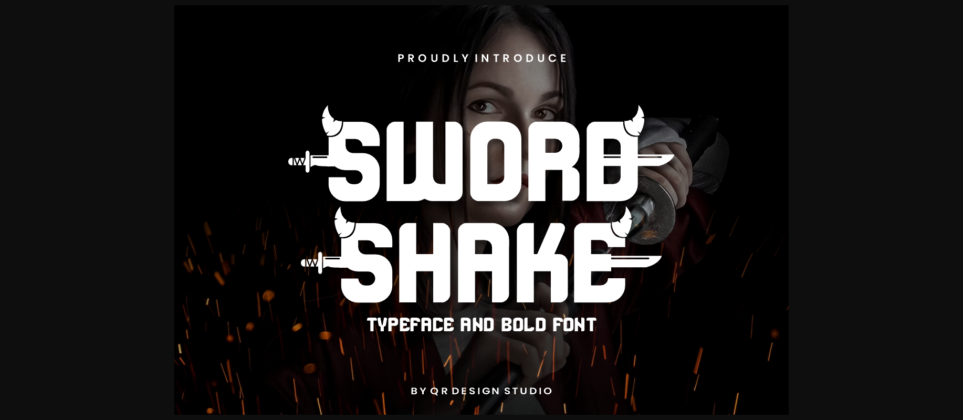 Sword Shake Font Poster 3