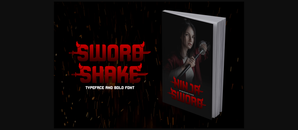 Sword Shake Font Poster 2