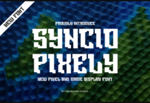 Syncio Pixely Font Poster 1