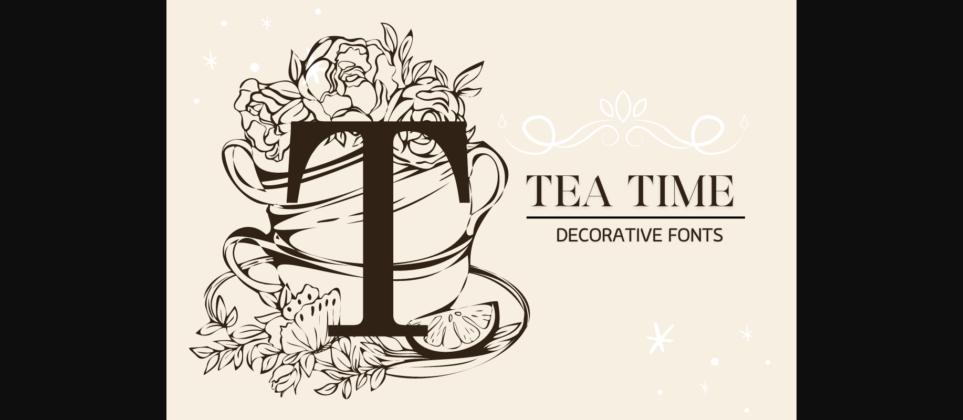 Teatime Font Poster 3