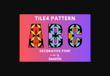 Tile4 Pattern Font Poster 1
