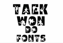 Taekwondo Font Poster 1