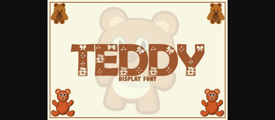 Teddy Font Poster 3