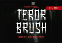Teror Brush Font Poster 1