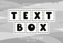 Text Box Font Poster 1