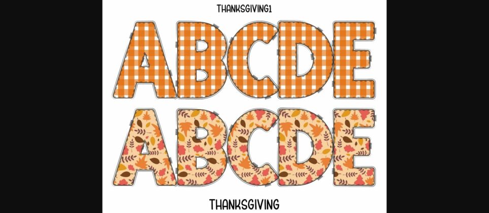 Thanksgiving Font Poster 5