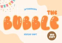 The Bubble Font Poster 1