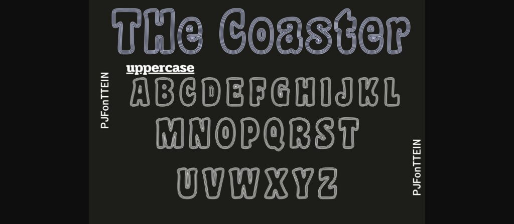 The Coaster Font Poster 8