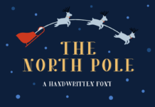 The North Pole Font The North Pole Font Poster 1
