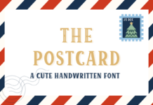 The Postcard Font Poster 1