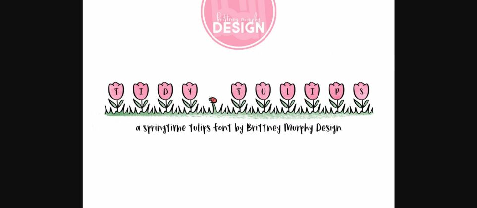 Tidy Tulips Font Poster 3