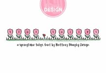 Tidy Tulips Font Poster 1