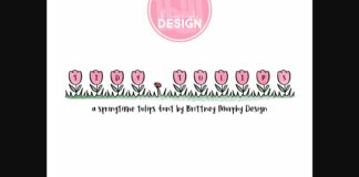 Tidy Tulips Font Poster 1