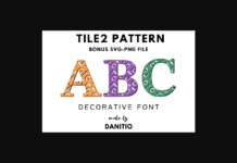 Tile 2 Pattern Font Poster 1