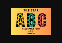 Tile Star Font Poster 1