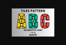 Tile5 Pattern Font Poster 1