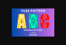 Tile6 Pattern Font Poster 1