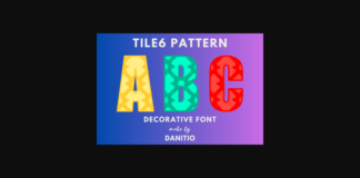 Tile6 Pattern Font Poster 1
