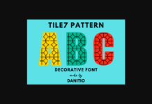 Tile7 Pattern Font Tile7 Pattern Font Poster 1
