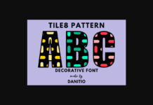 Tile8 Pattern Font Poster 1