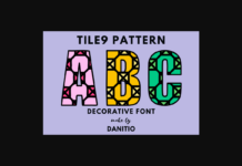 Tile9 Pattern Font Poster 1