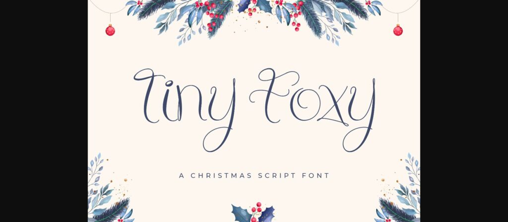 Tiny Foxy Font Poster 3
