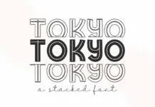 Tokyo Font Tokyo Font Poster 1