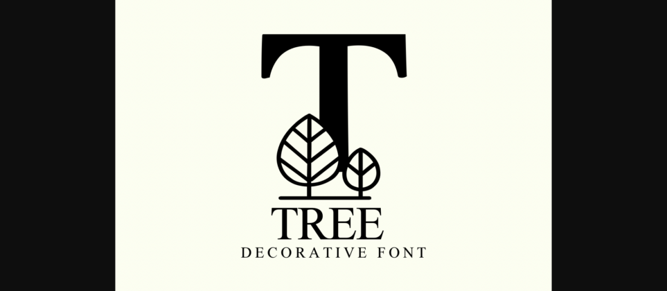 Tree Font Poster 3